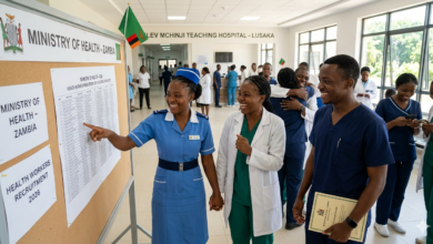 Health Workers Recruitment in Zambia 2026: 3,205 Names Released